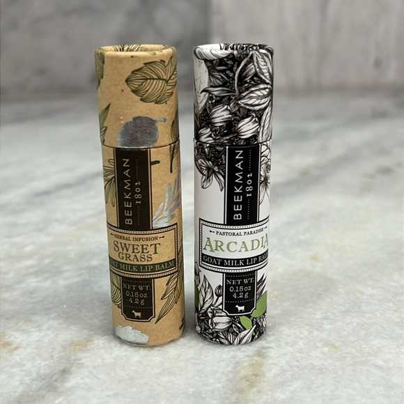 BEEKMAN 1802 Goat Milk Lip Balm 2PC Bundle - Picture 1 of 4